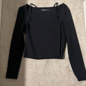 Abercrombie Black Long Sleeve Top